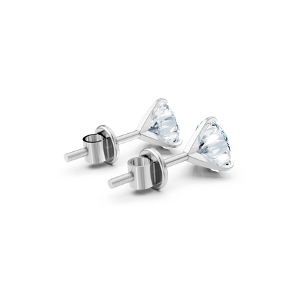 45 Cent Sparkle Solitaire Lab Diamond Studs – Rakhi Gift for Sister