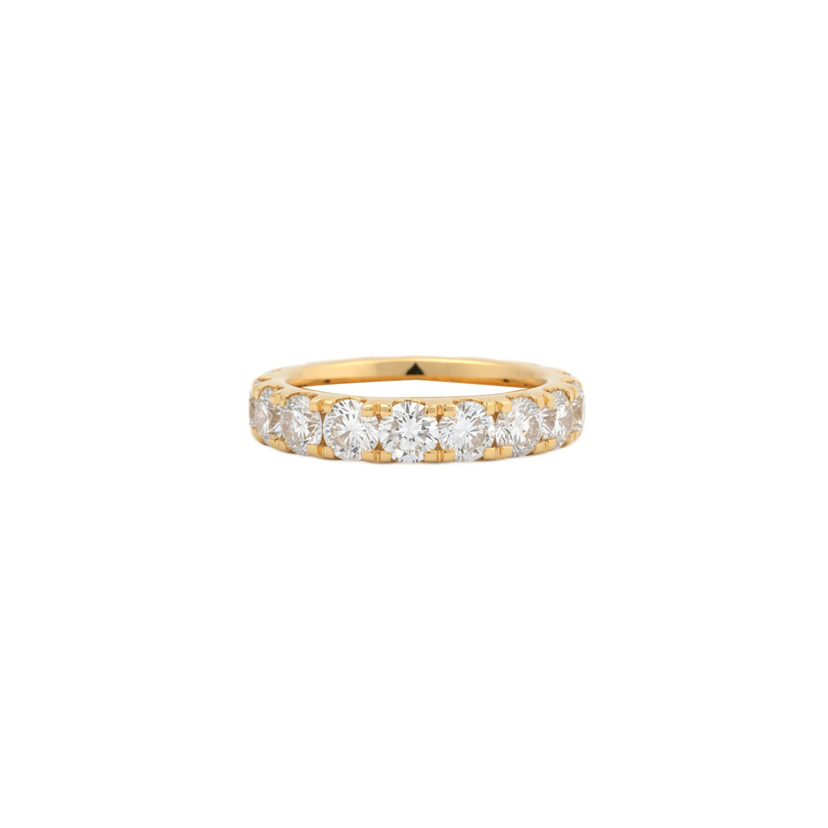 Classic Lab-Grown Diamond Eternity Band in Yellow Gold