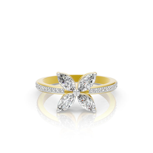 Eternal Bloom Lab Diamond Floral Ring