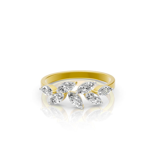 Petal Luxe Marquise Lab-Grown Diamond Statement Ring