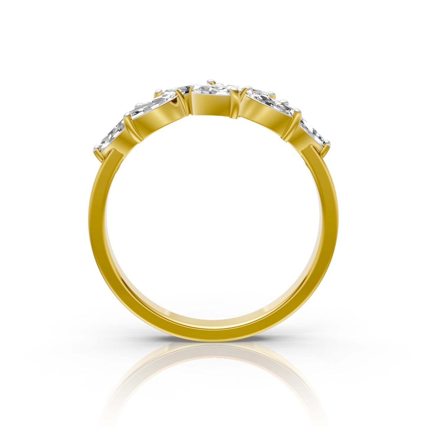 Petal Luxe Marquise Lab-Grown Diamond Statement Ring