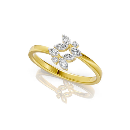 Floral Grace Lab Diamond Ring