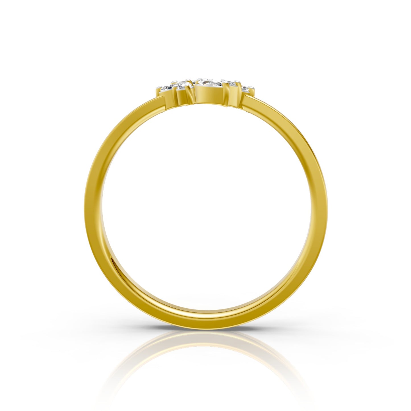 Floral Grace Lab Diamond Ring