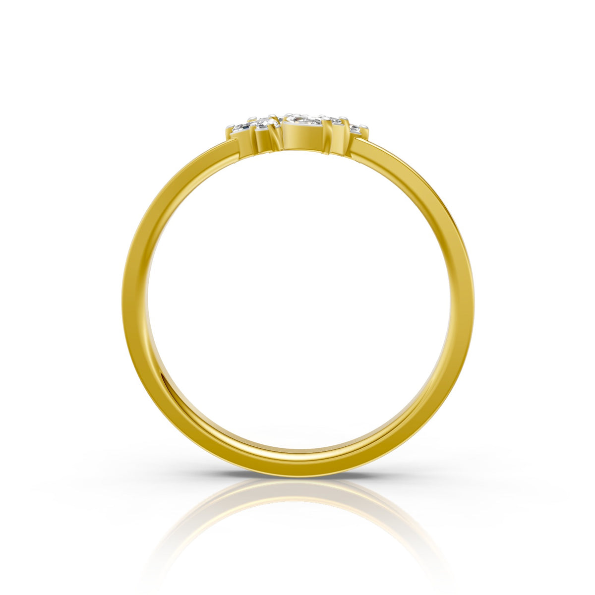 Floral Grace Lab Diamond Ring
