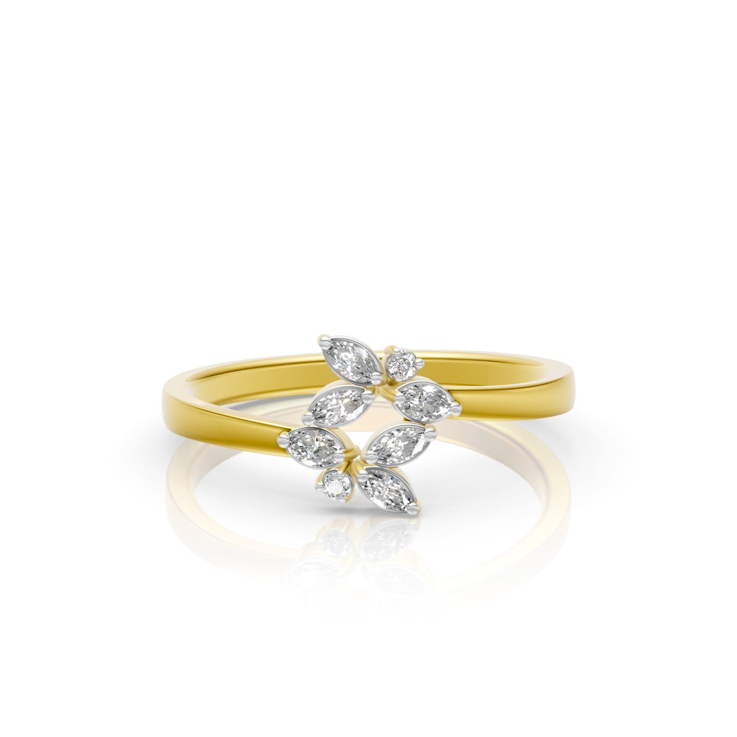 Floral Grace Lab Diamond Ring