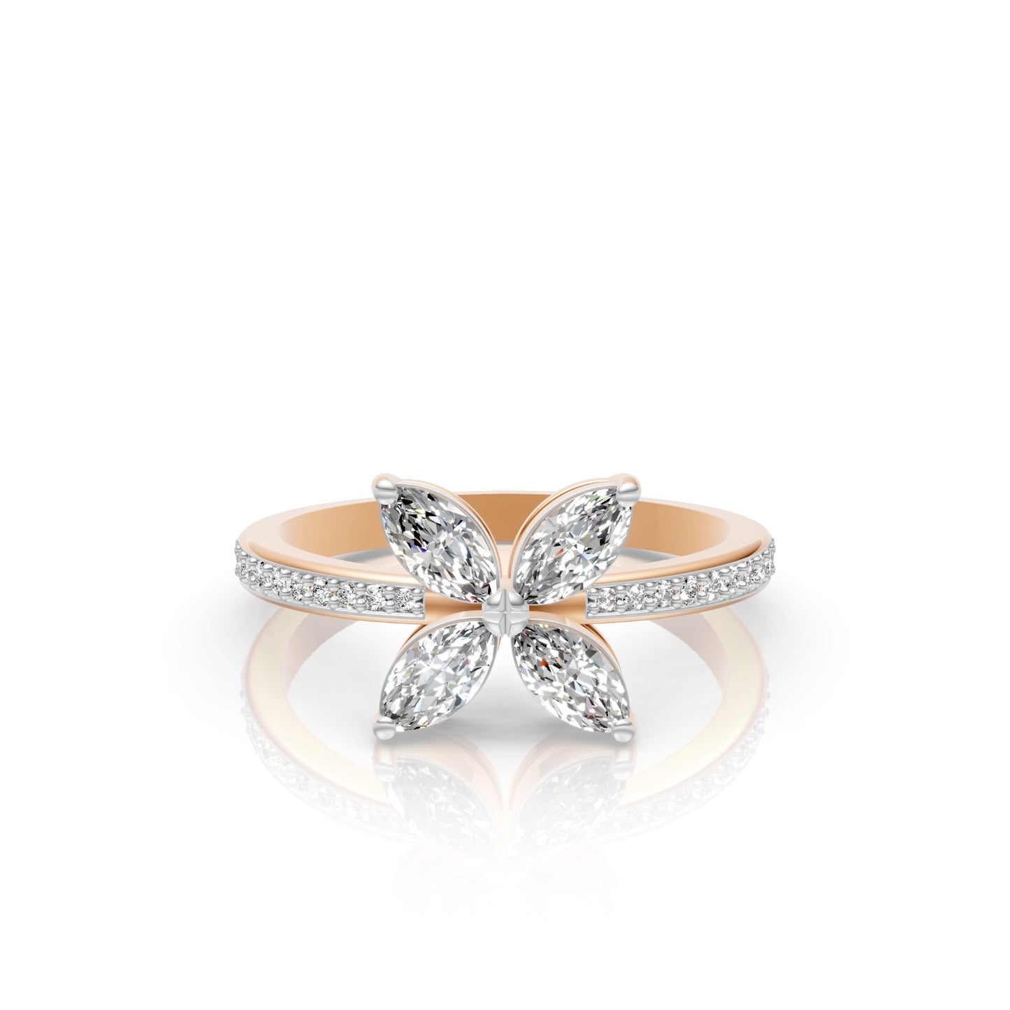 Eternal Bloom Lab Diamond Floral Ring
