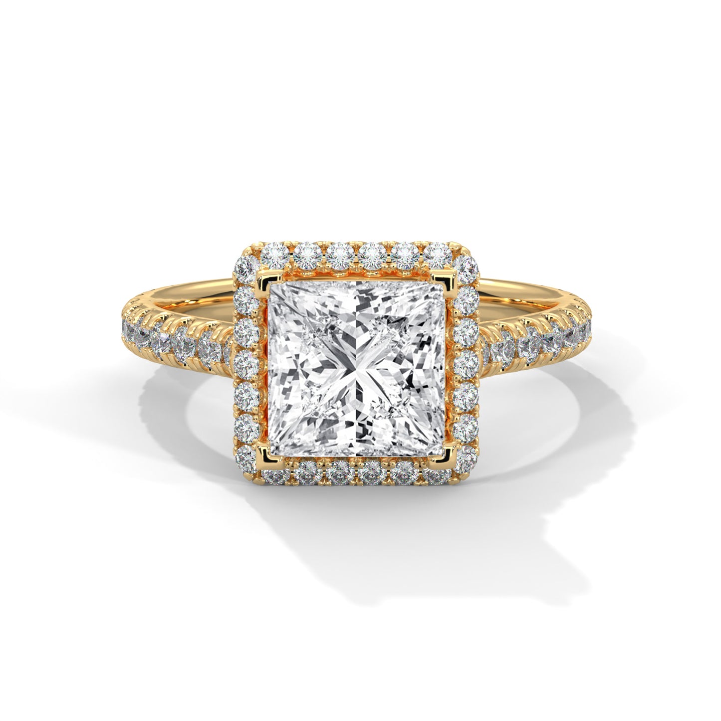 2 Carat Princess Cut Lab Grown Diamond Ring | Anniversary & Engagement Gifts for Women
