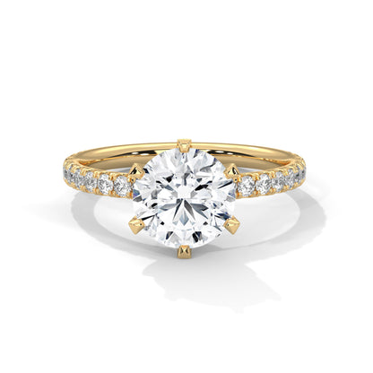 Everlure Classic Round Lab Diamond Ring – 2 Carat Solitaire Ring for Women