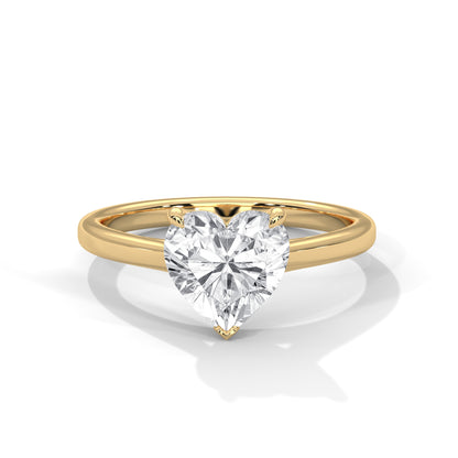 TrueHeart 2 Carat Lab Diamond Solitaire Ring – Pure Love for Her