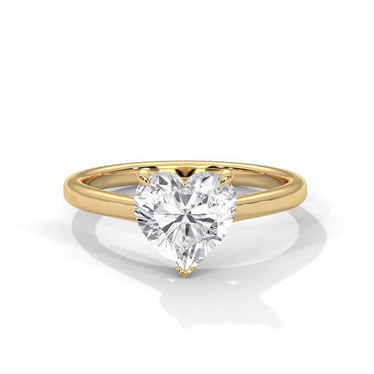 TrueHeart 2 Carat Lab Diamond Solitaire Ring – Pure Love for Her