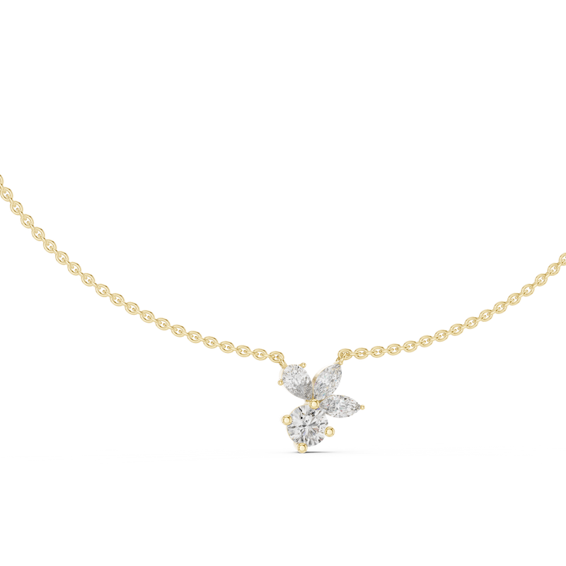 FloraLuxe Lab Diamond Pendant – Perfect Necklace For Teens & Women
