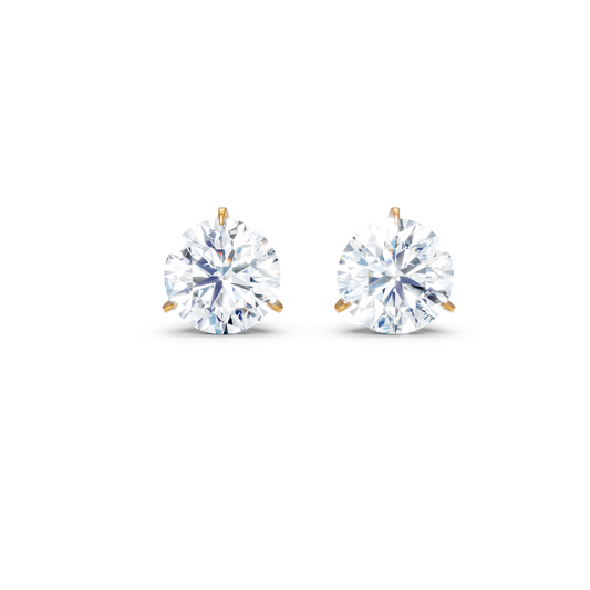 20 Pointer Solitaire Diamond Stud Earrings For Women