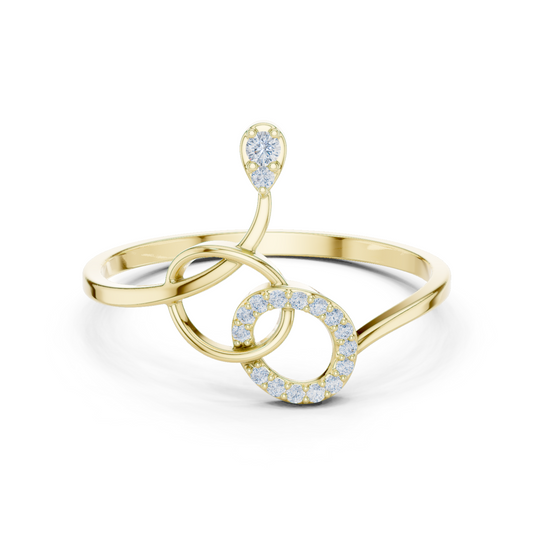 Infinity Knot Lab Grown Diamond Ring