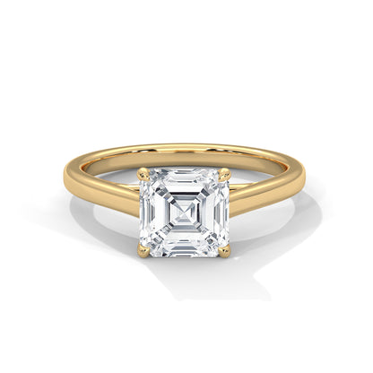 ChicSquare – Asscher Solitaire Ring in 2 Carat Lab Diamond