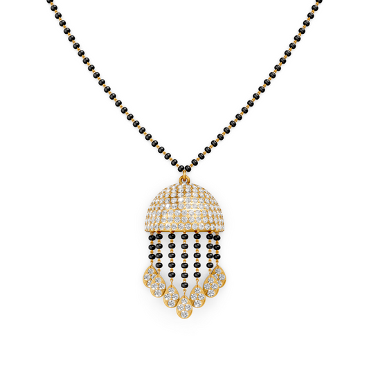 Dome Tassel Forever Lab Diamond Mangalsutra For Bride