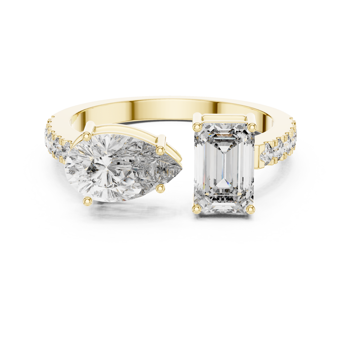 You & Me For Life Twin Spark Lab Diamond Ring