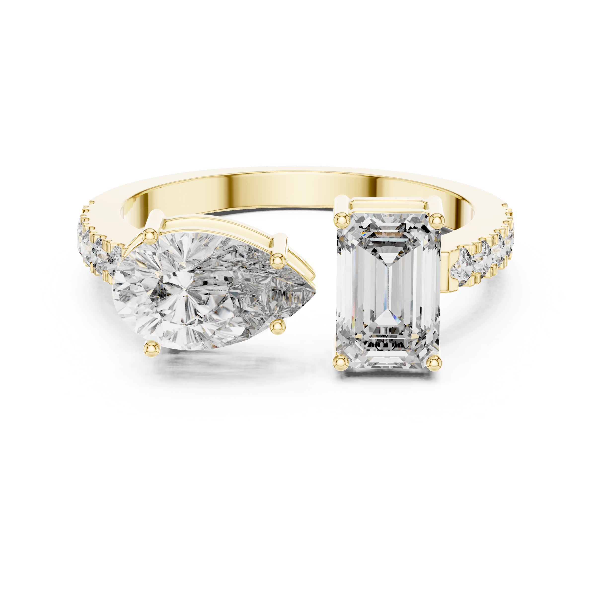 You & Me For Life Twin Spark Lab Diamond Ring
