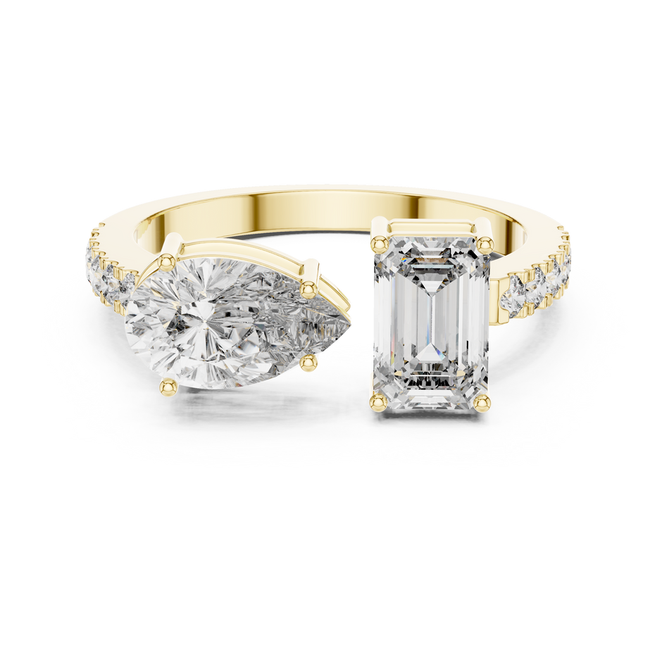 You & Me For Life Twin Spark Lab Diamond Ring