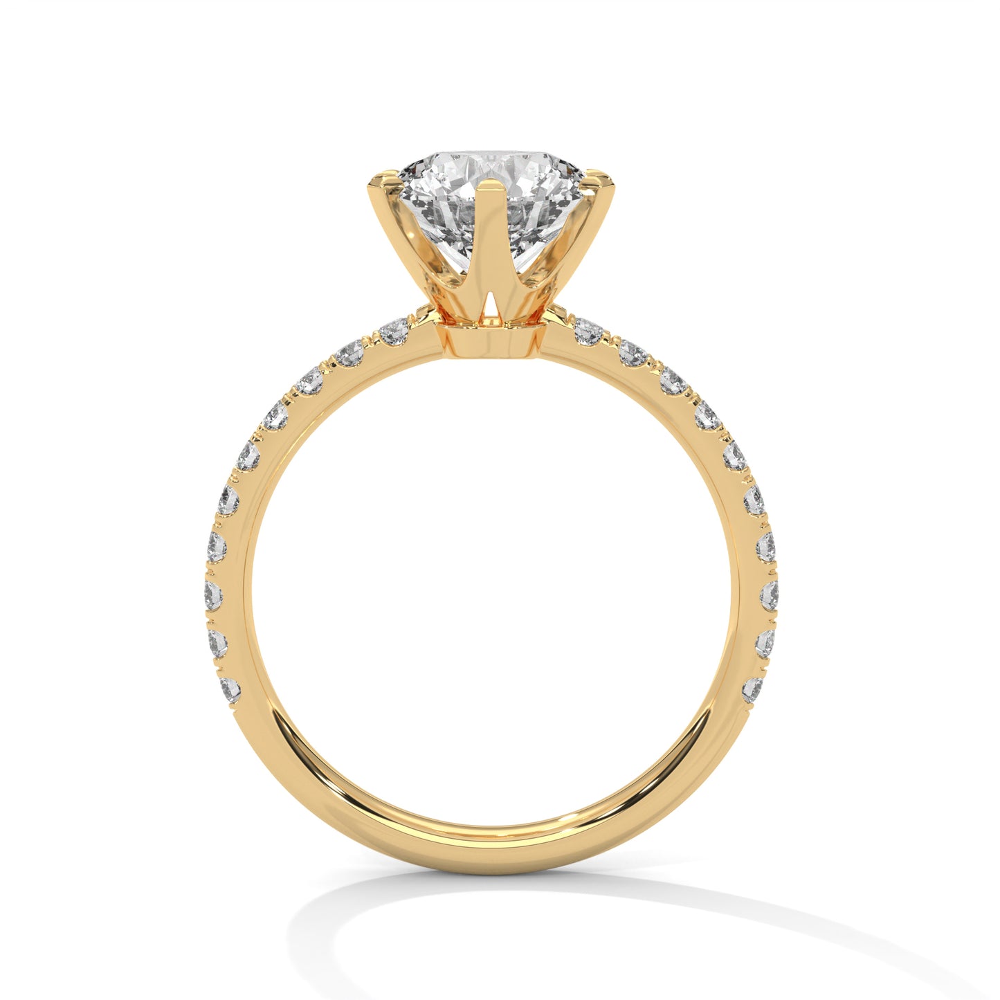 Everlure Classic Round Lab Diamond Ring – 2 Carat Solitaire Ring for Women