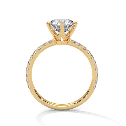 Everlure Classic Round Lab Diamond Ring – 2 Carat Solitaire Ring for Women
