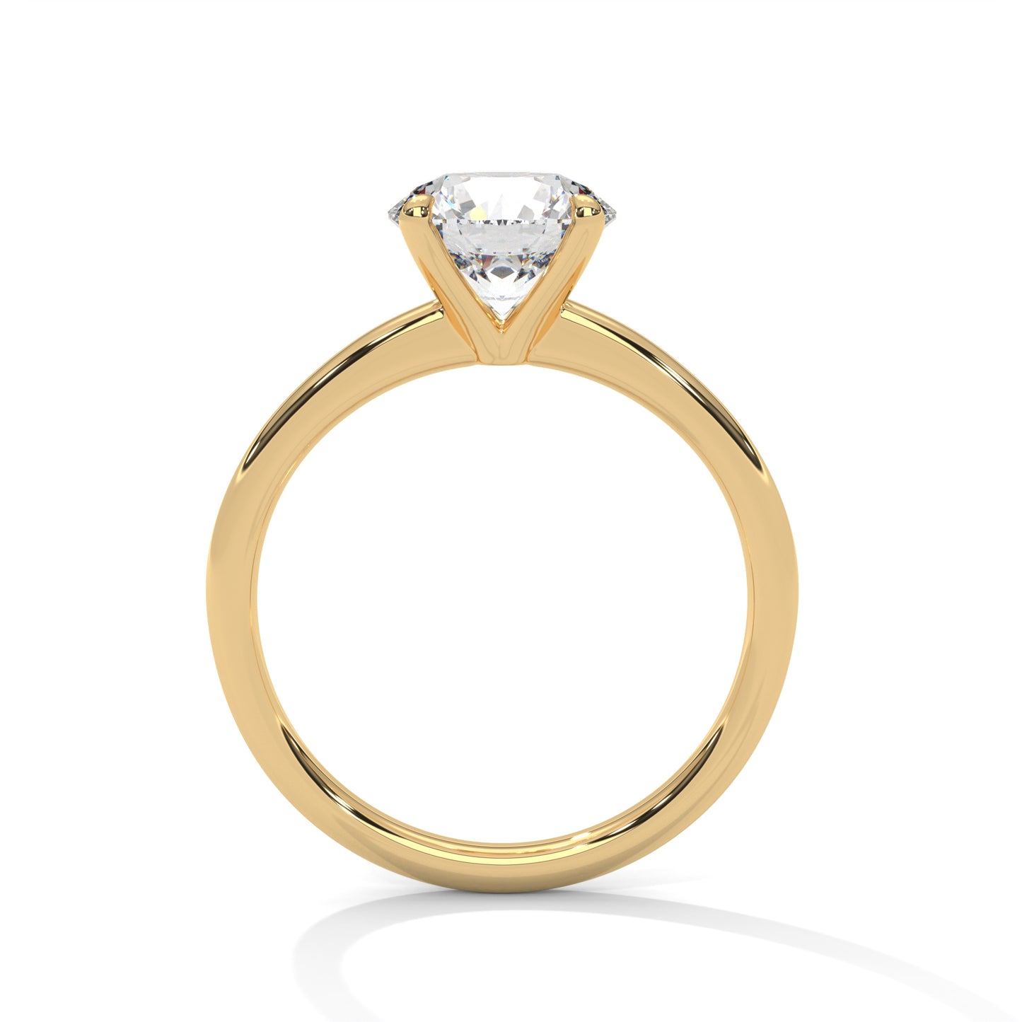 EternalGlow 2 Carat Round Lab Diamond Solitaire Ring – Timeless Sparkle for Her