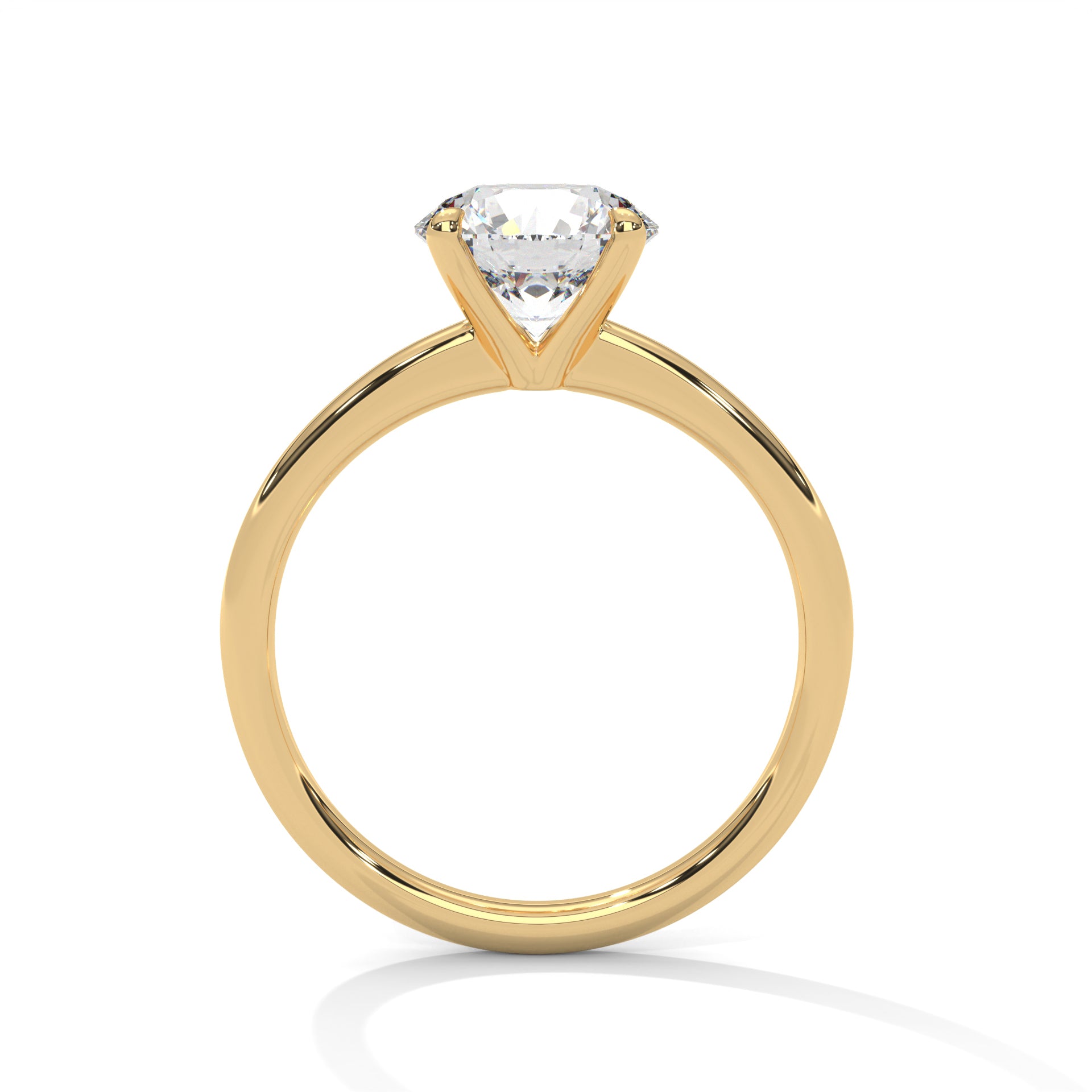 EternalGlow 2 Carat Round Lab Diamond Solitaire Ring – Timeless Sparkle for Her