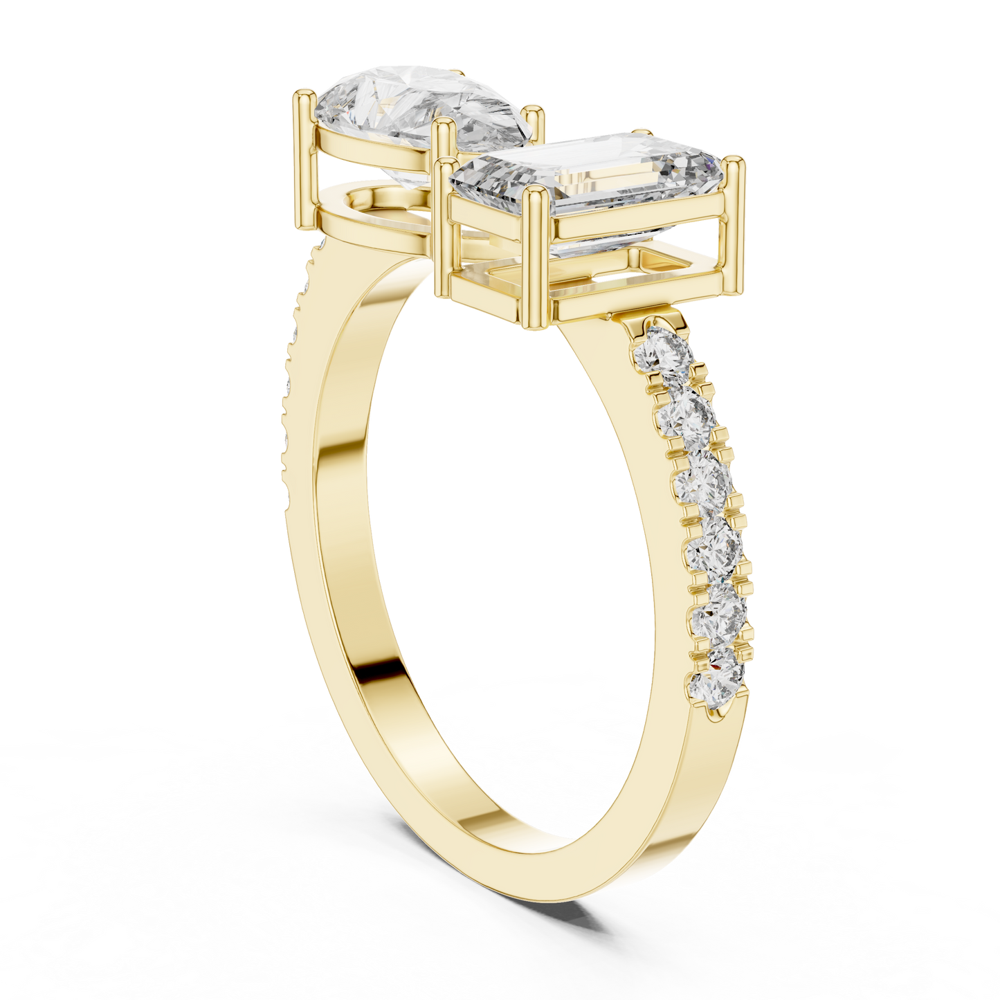 You & Me For Life Twin Spark Lab Diamond Ring