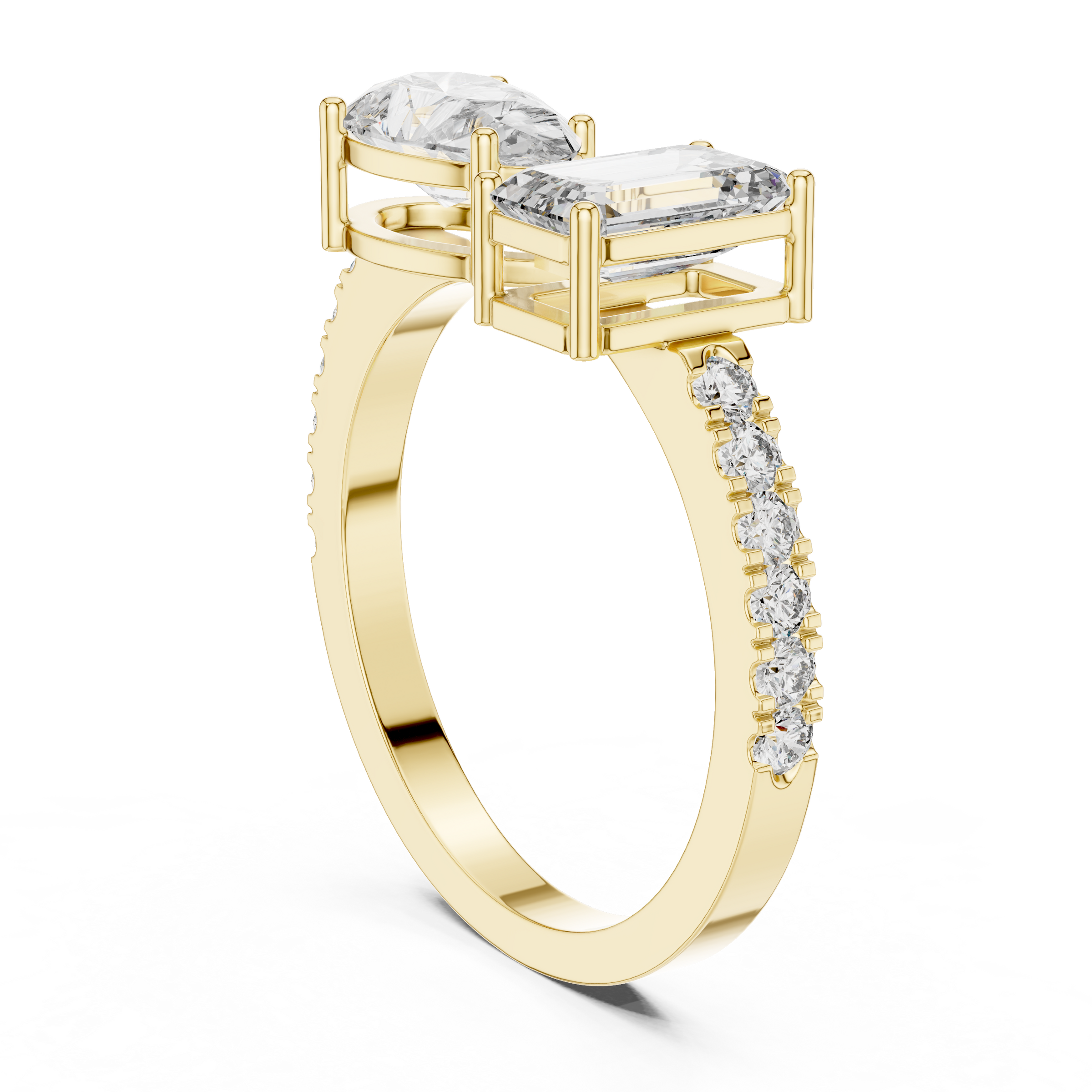 You & Me For Life Twin Spark Lab Diamond Ring