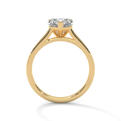 TrueHeart 2 Carat Lab Diamond Solitaire Ring – Pure Love for Her