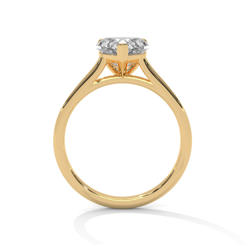 TrueHeart 2 Carat Lab Diamond Solitaire Ring – Pure Love for Her