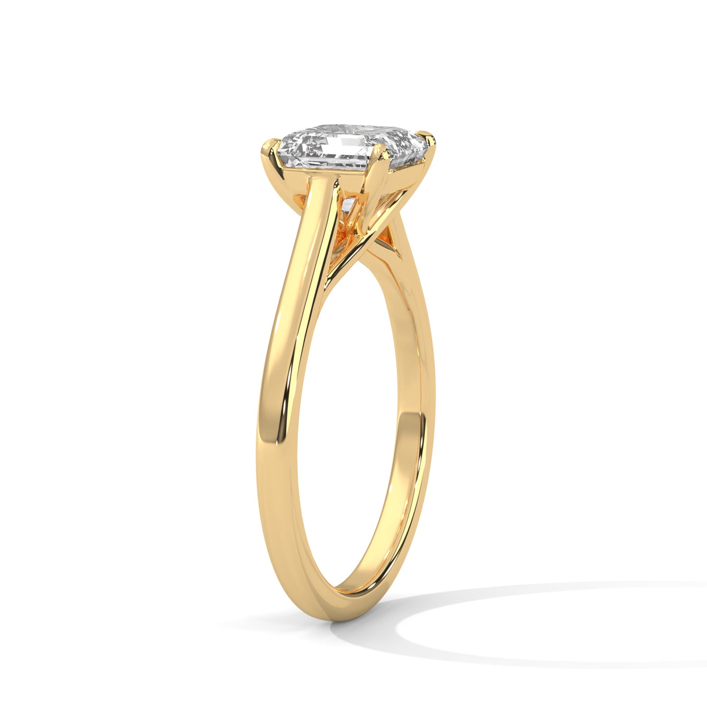 ChicSquare – Asscher Solitaire Ring in 2 Carat Lab Diamond