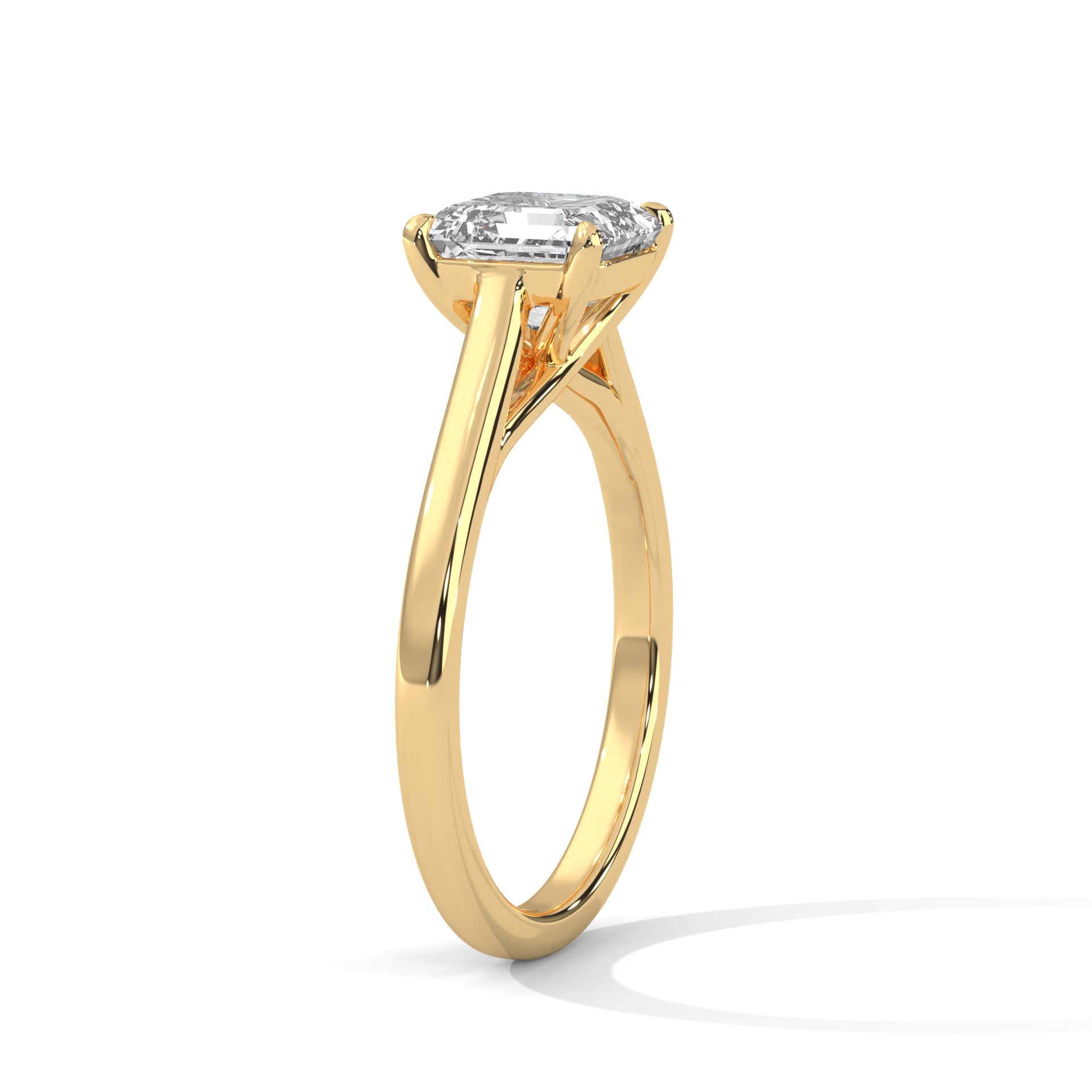 ChicSquare – Asscher Solitaire Ring in 2 Carat Lab Diamond