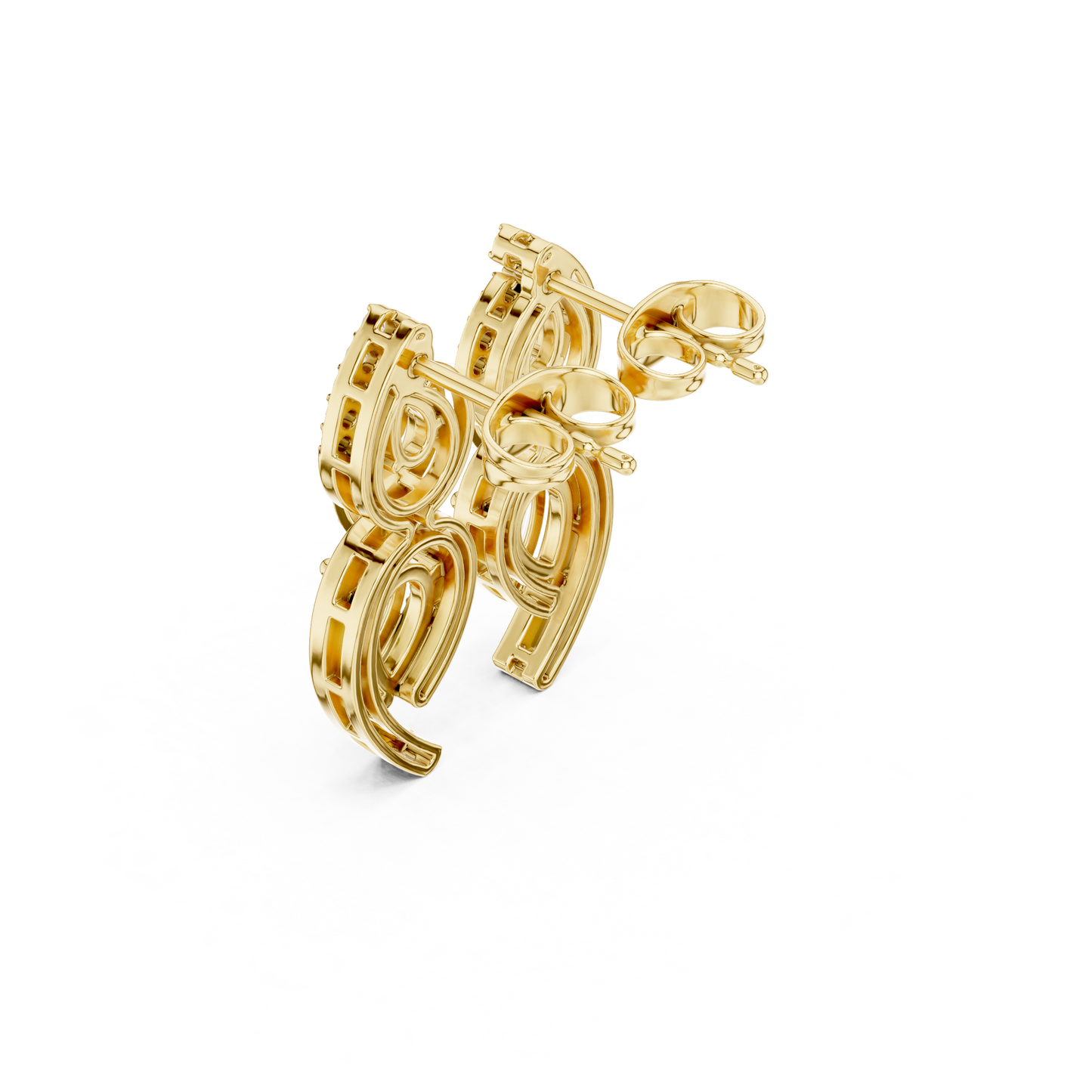 Angelic Beauty Curved Lab Diamond Earrings