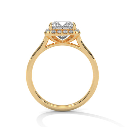 Regal Princess Cut Lab Grown Diamond Halo Ring – Engagement & Anniversary Ring  for Women
