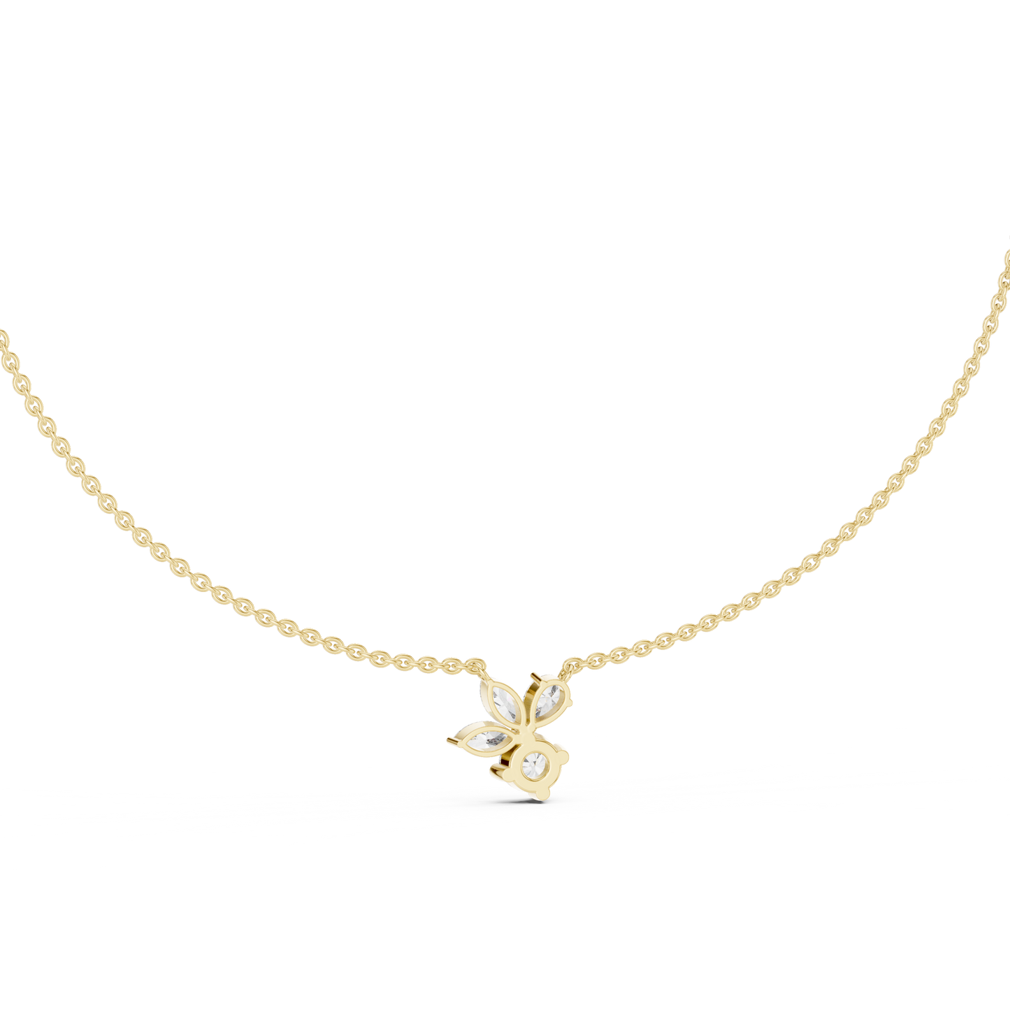 FloraLuxe Lab Diamond Pendant – Perfect Necklace For Teens & Women