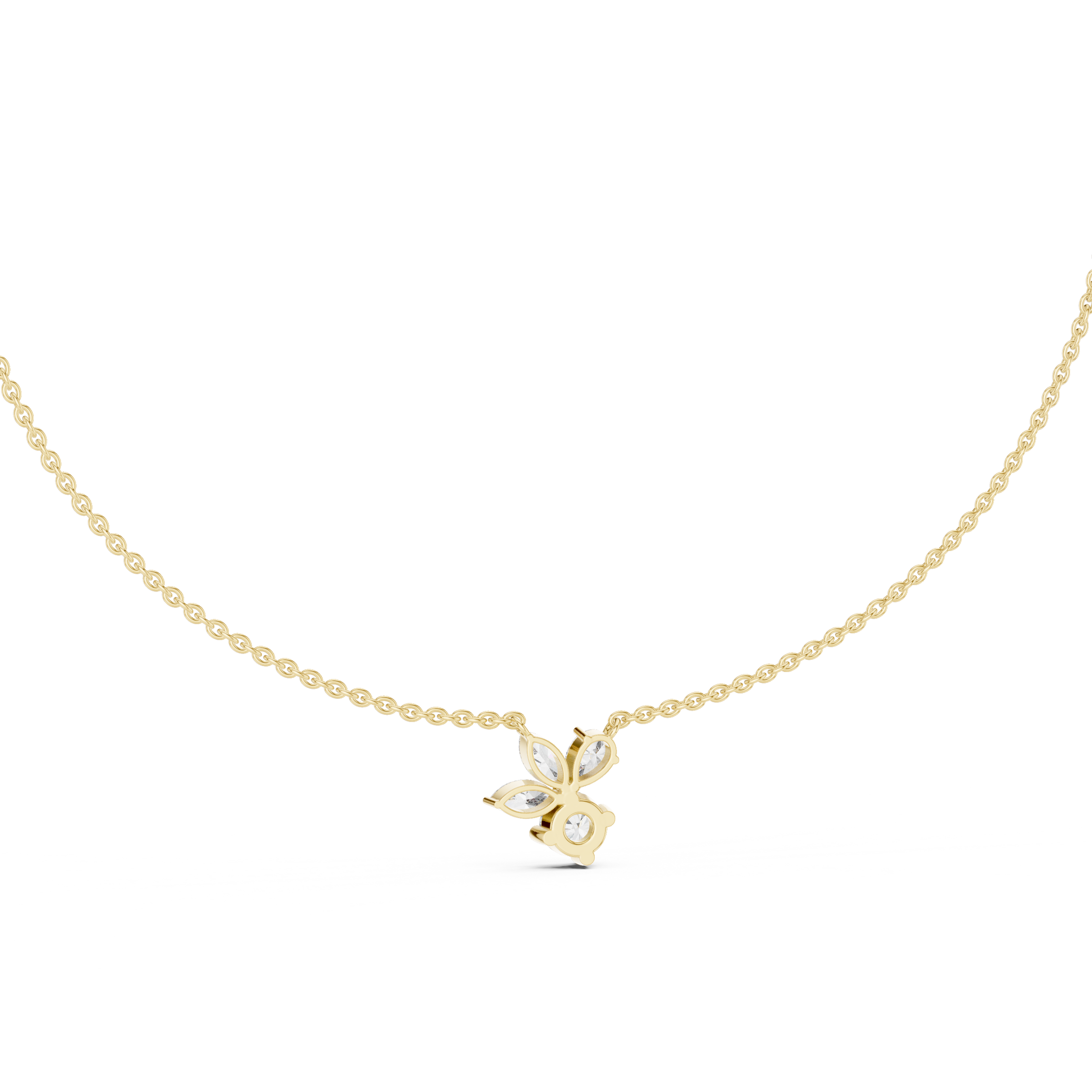 FloraLuxe Lab Diamond Pendant – Perfect Necklace For Teens & Women