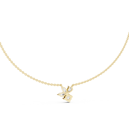 FloraLuxe Lab Diamond Pendant – Perfect Necklace For Teens & Women