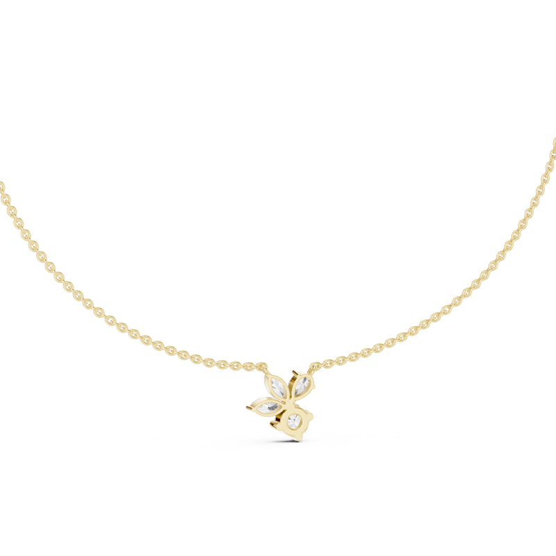 FloraLuxe Lab Diamond Pendant – Perfect Necklace For Teens & Women