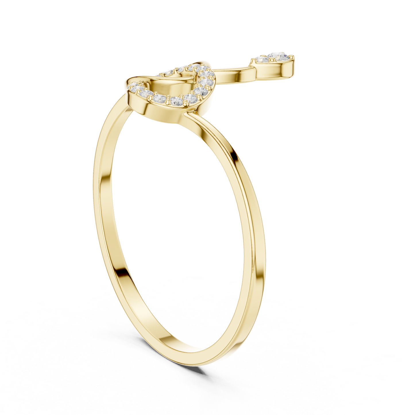 Infinity Knot Lab Grown Diamond Ring