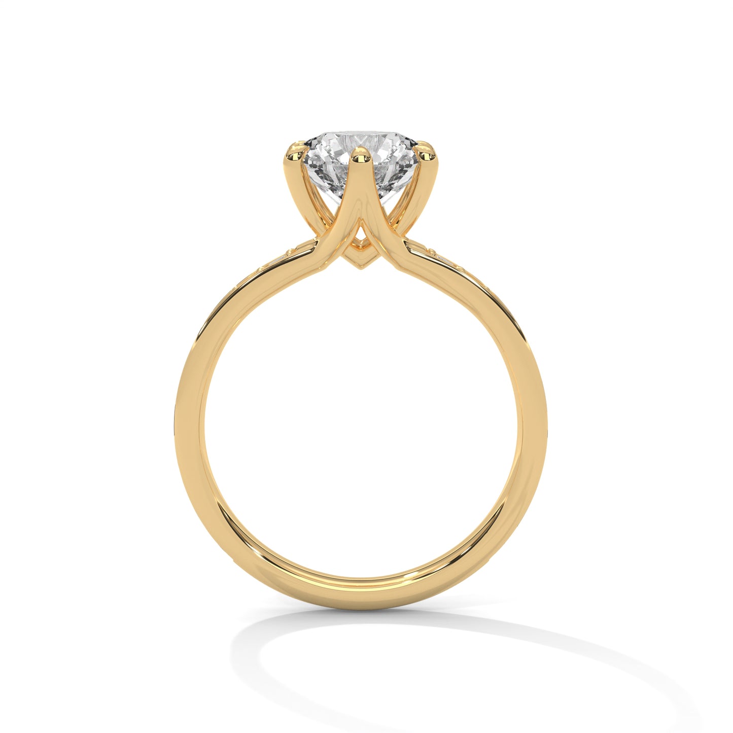 Modish 2 Carat Round Lab Grown Diamond Ring For Women