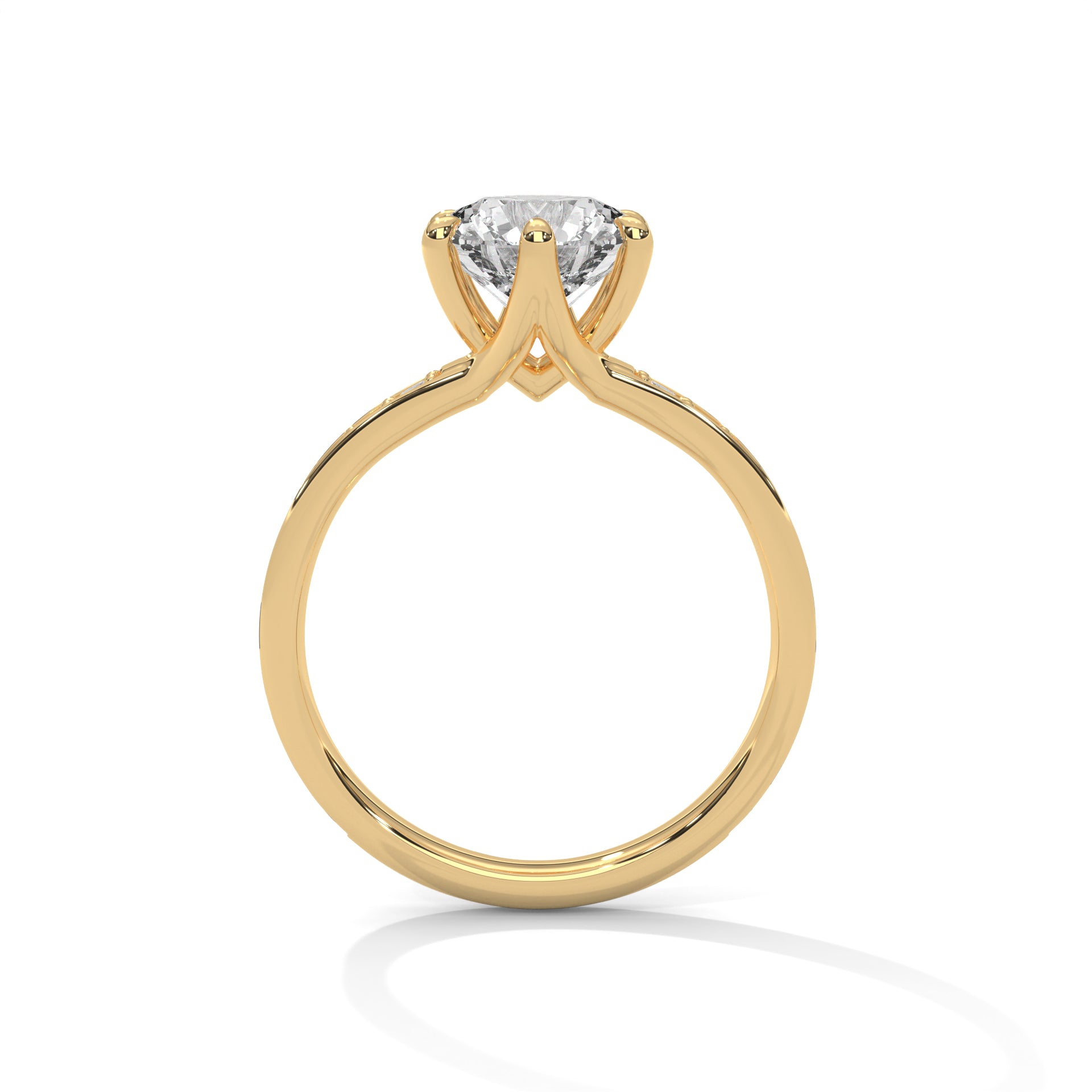 Modish 2 Carat Round Lab Grown Diamond Ring For Women