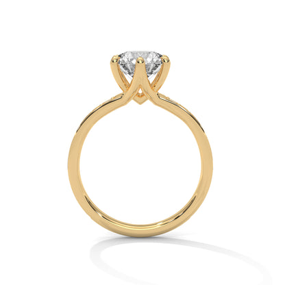 Modish 2 Carat Round Lab Grown Diamond Ring For Women