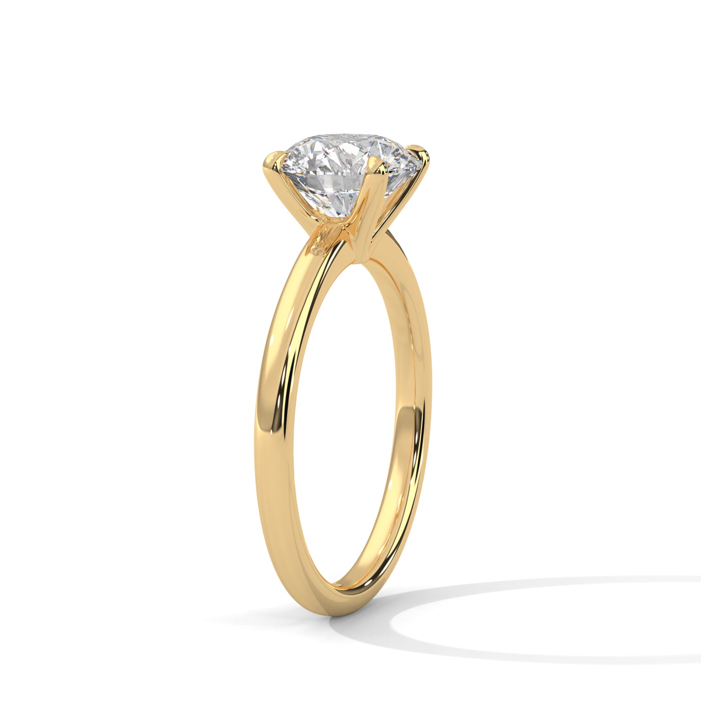 EternalGlow 2 Carat Round Lab Diamond Solitaire Ring – Timeless Sparkle for Her