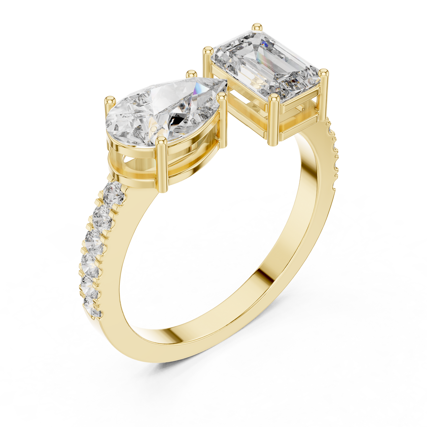You & Me For Life Twin Spark Lab Diamond Ring