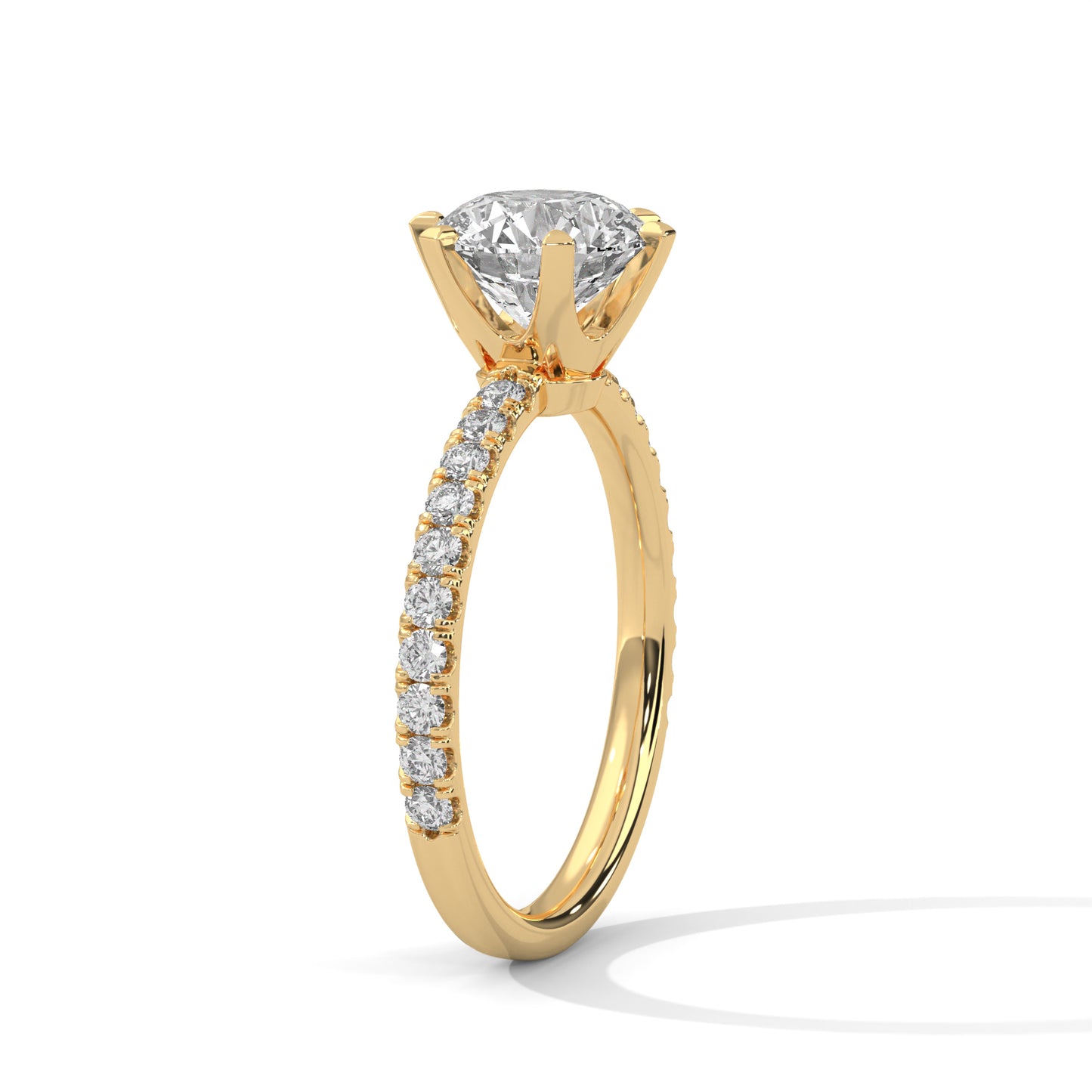 Everlure Classic Round Lab Diamond Ring – 2 Carat Solitaire Ring for Women