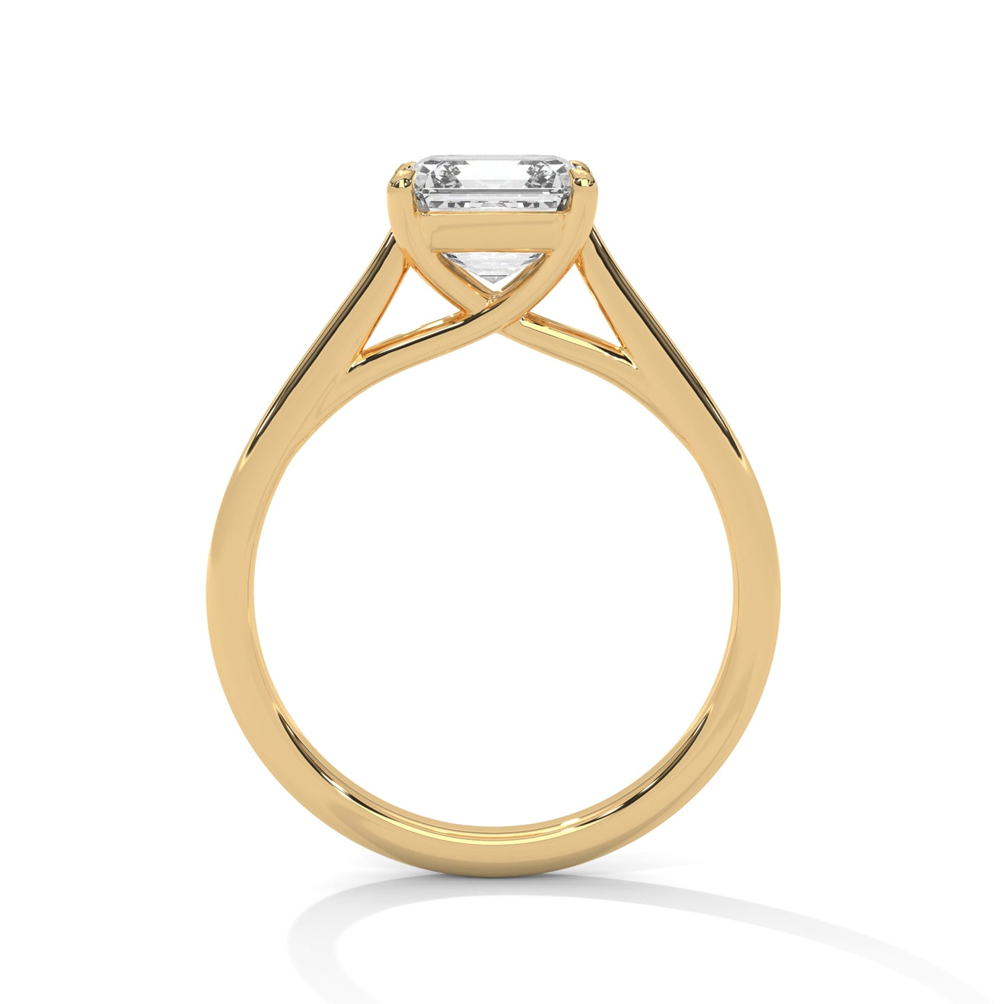 ChicSquare – Asscher Solitaire Ring in 2 Carat Lab Diamond