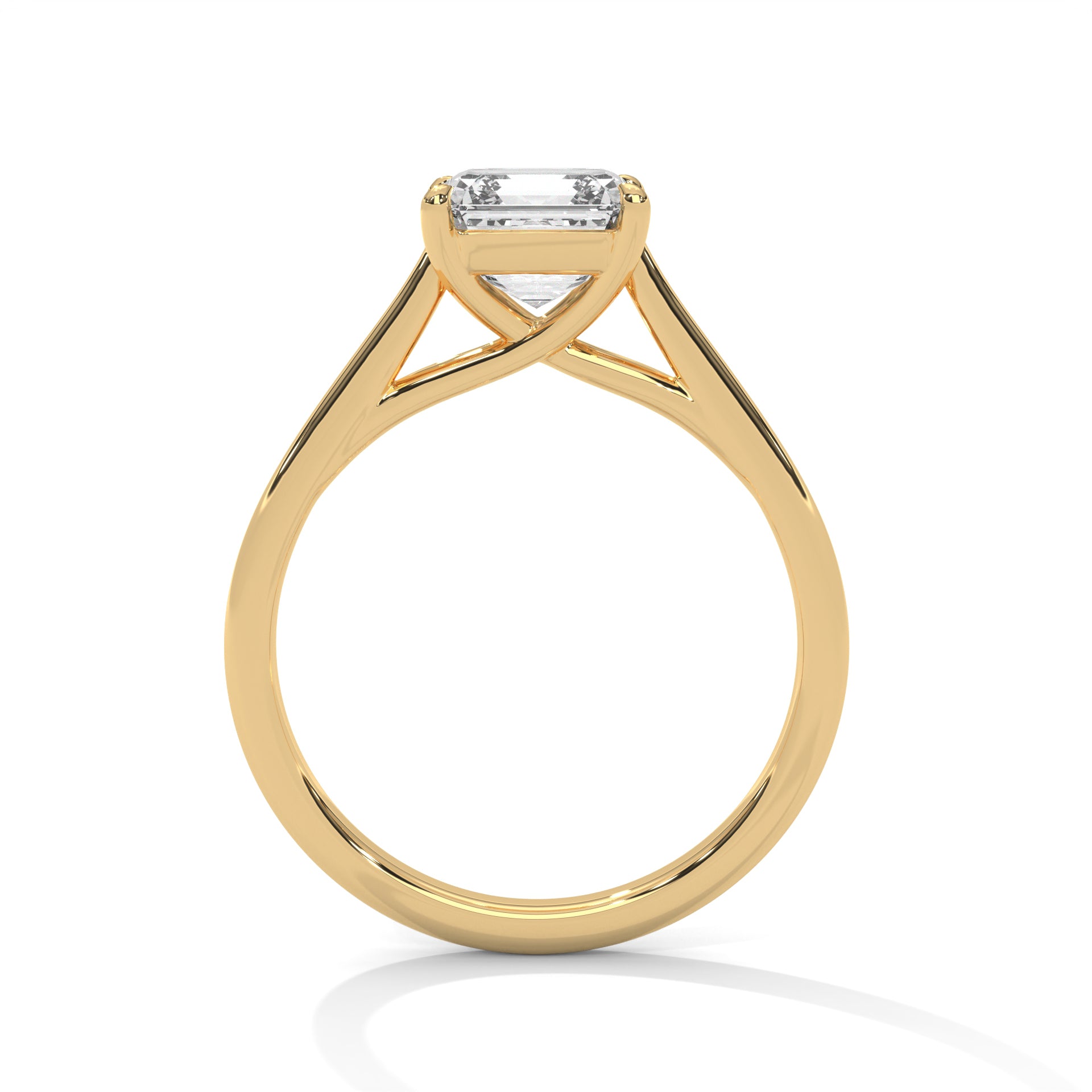 ChicSquare – Asscher Solitaire Ring in 2 Carat Lab Diamond