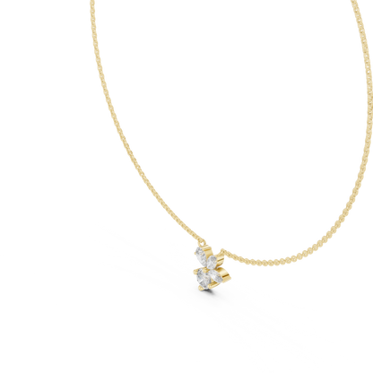 FloraLuxe Lab Diamond Pendant – Perfect Necklace For Teens & Women