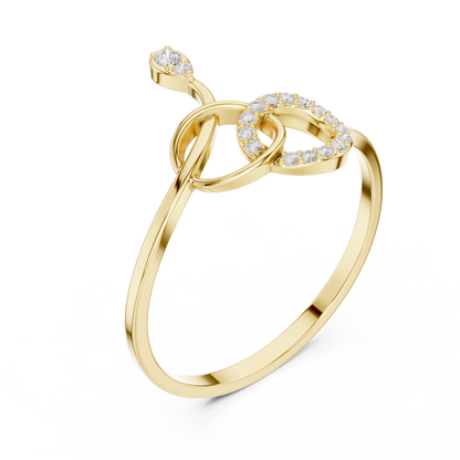 Infinity Knot Lab Grown Diamond Ring