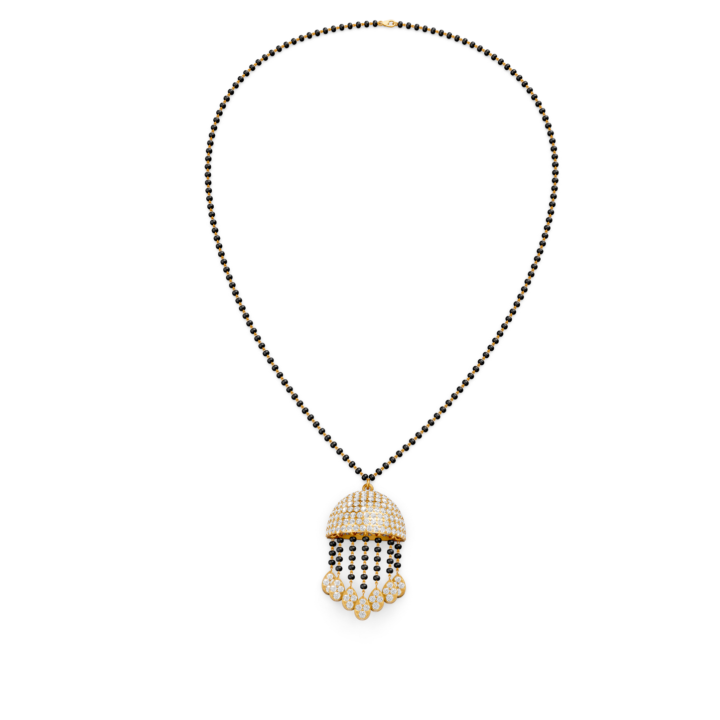 Dome Tassel Forever Lab Diamond Mangalsutra For Bride